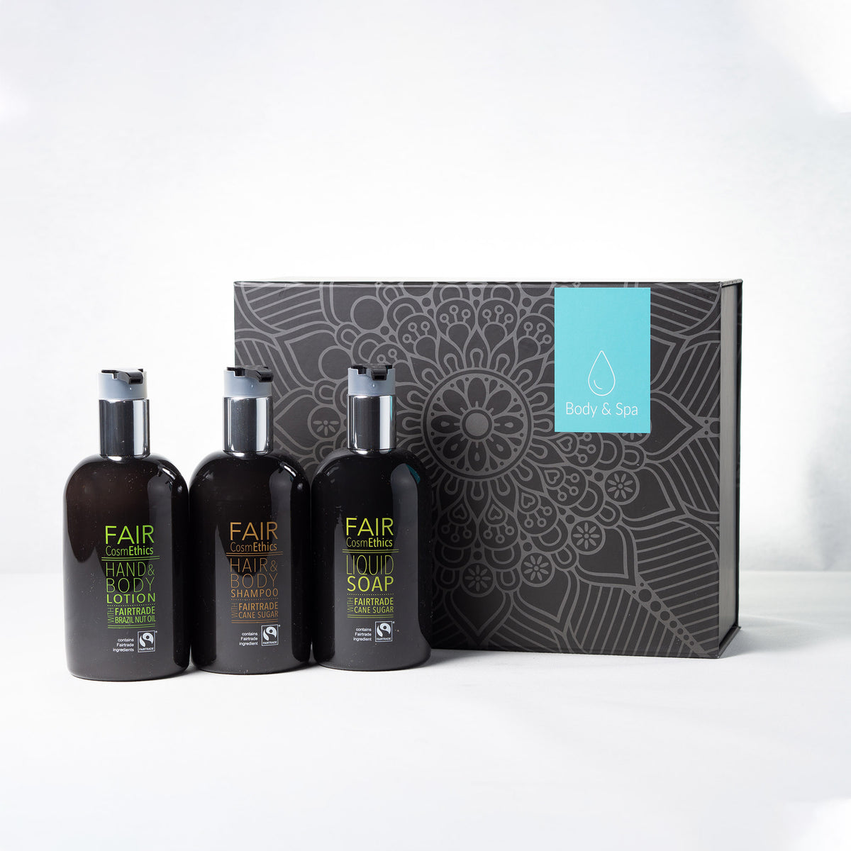 Set regalo del commercio equo e solidale, scatola di immagazzinaggio di lusso.