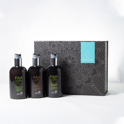 Set regalo del commercio equo e solidale, scatola di immagazzinaggio di lusso.
